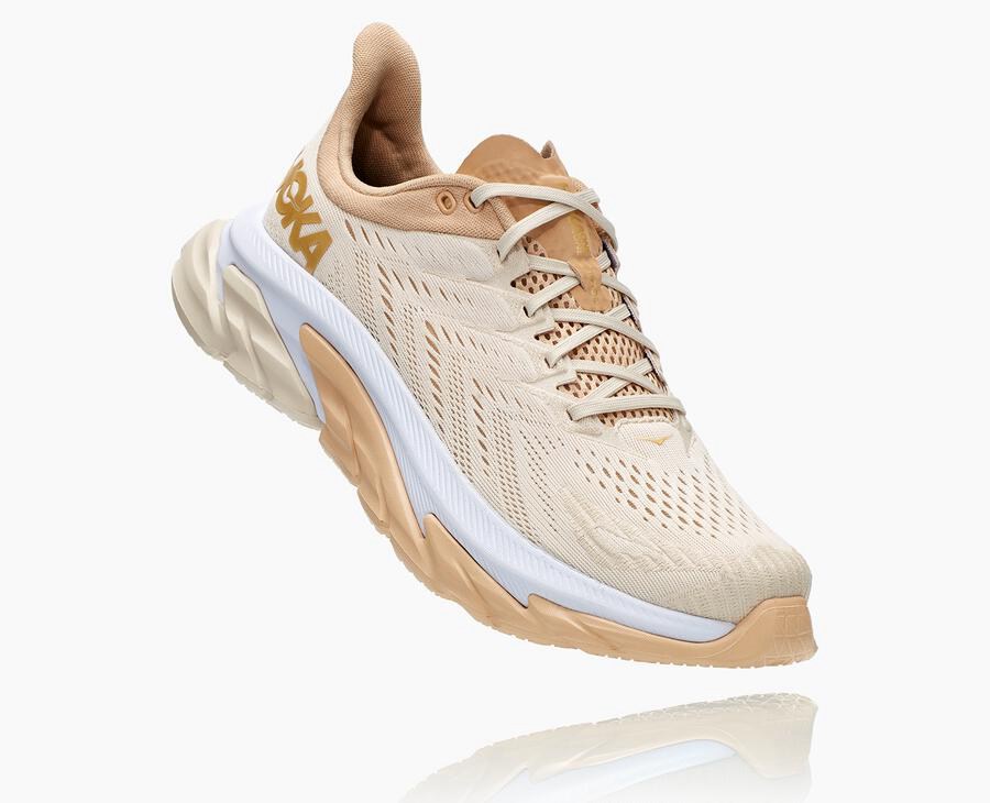 Hoka One One Running Shoes Mens Beige - Clifton Edge - 46928JHVX